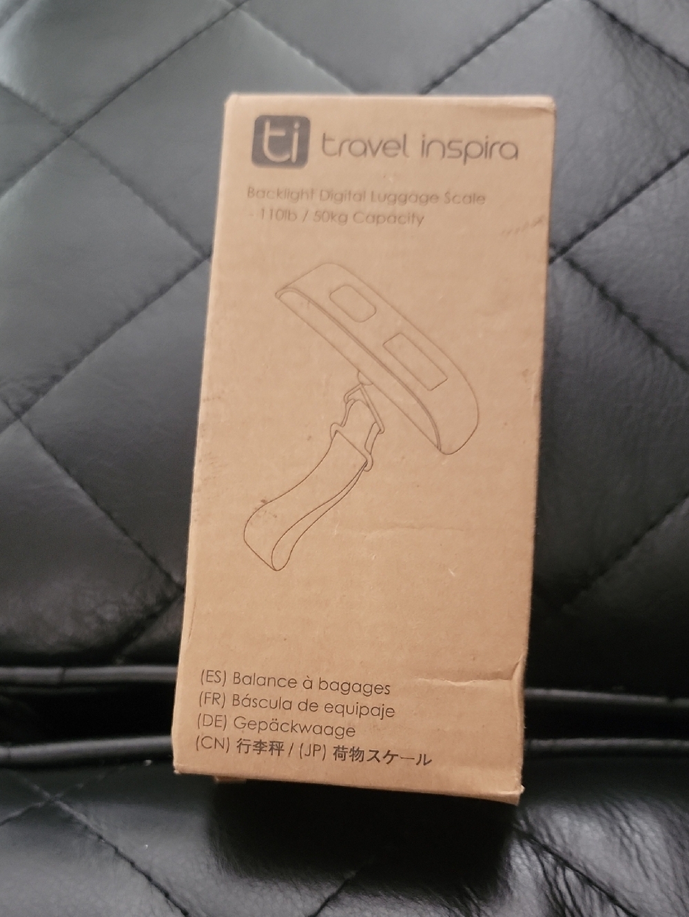 travel inspira Backlight Digital Luggage Scale - Brown Box